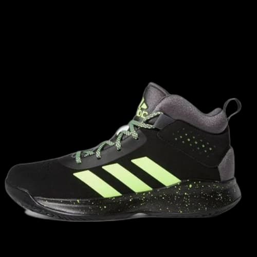(GS) adidas Cross Em Up 5 Wide Basketball Shoes 'Black Green'