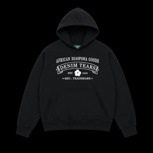 Denim Tears ADG Hoodie 'Black/White'