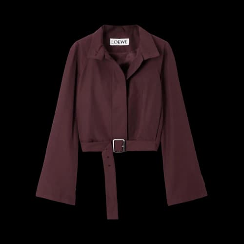 Loewe Short Trench 'Burgundy'