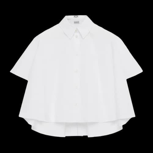 Loewe Short-Sleeve Trapeze Shirt 'White'