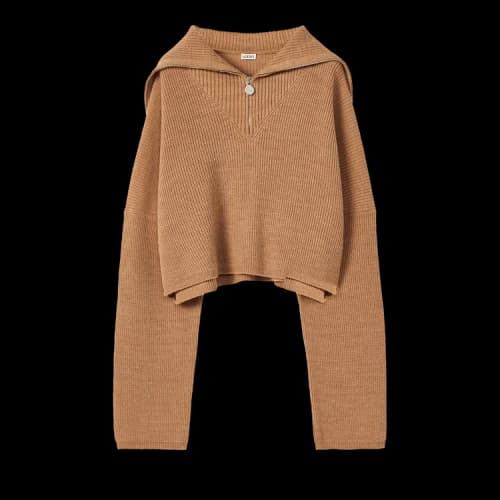 Loewe Zip Up Sweater 'Beige'