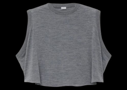 LOEWE Trapeze Vest in Wool Grey