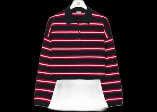 LOEWE Polo Sweater in Wool Black