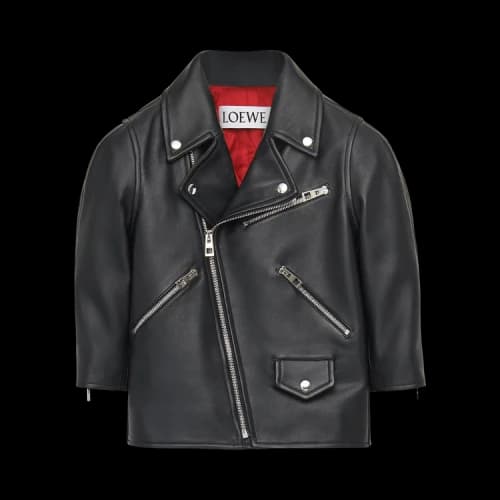 Loewe Short Biker Jacket 'Black'