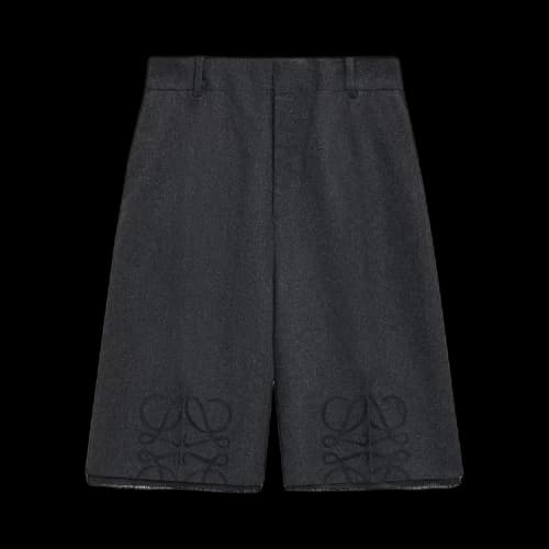 Loewe Anagram Shorts 'Charcoal Melange'