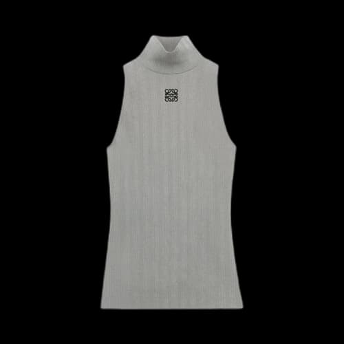 Loewe High Neck Top Sparkling 'Grey'