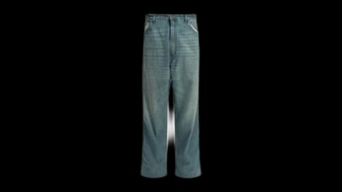 Maison Margiela Wide Leg Jeans Light Blue
