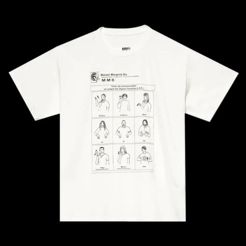 MM6 Maison Margiela Sign Language T-Shirt 'White'