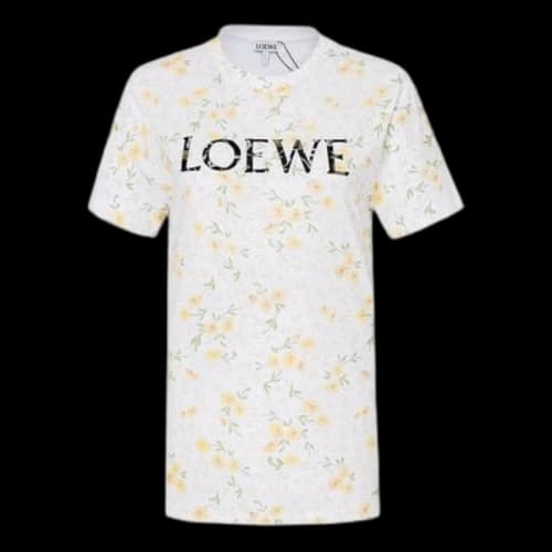 LOEWE Flowers Short Sleeve White