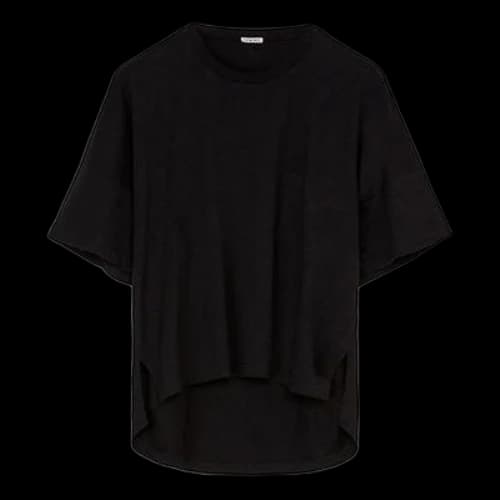 LOEWE os Short Sleeve Solid Color Black