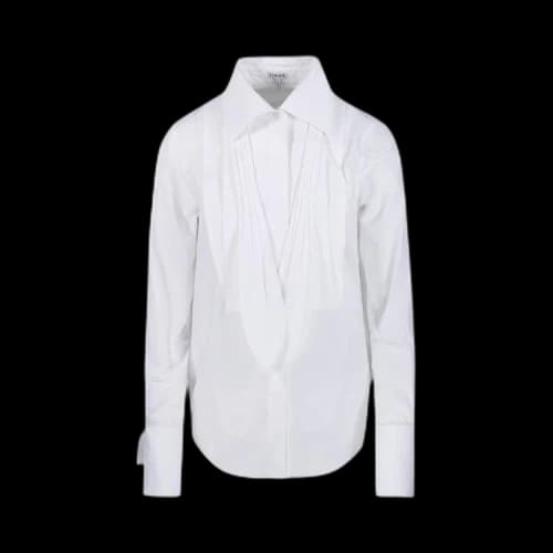 Loewe Long-Sleeve Silk Shirt 'White'