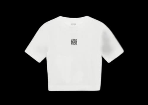 LOEWE Women's Cotton Cropped Top White