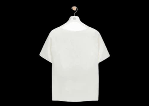 LOEWE Chain Top in Technical Satin White