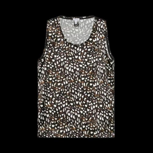 Loewe Tank Top 'Brown/White'