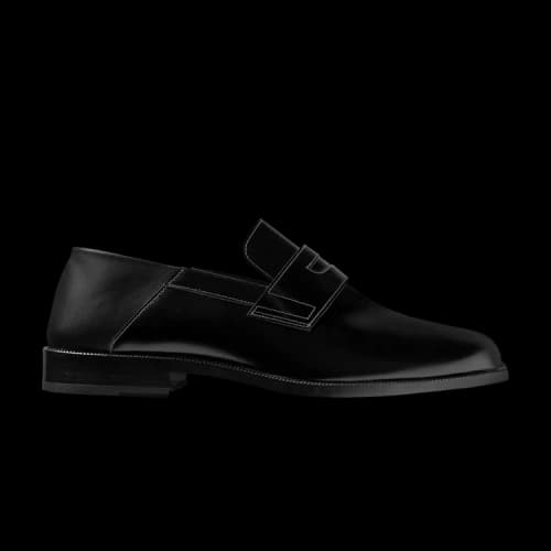 Maison Margiela Tabi Penny Loafers 'Black'