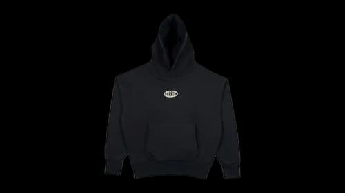 Barrow Logo Print Hoodie Black