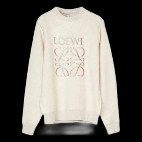LOEWE Alphabet Printing Long Sleeves White
