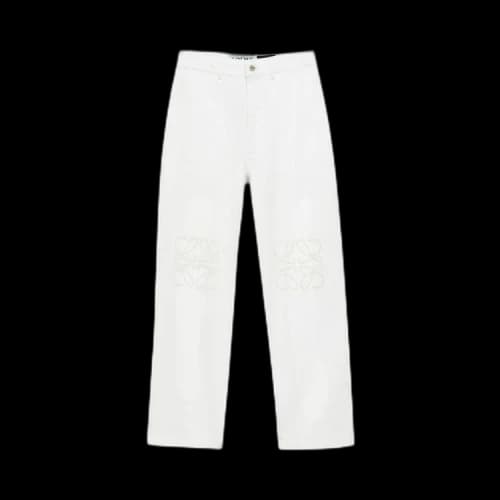Loewe Paula's Ibiza Anagram Baggy Jeans 'White'