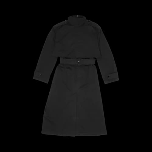 MM6 Maison Margiela Reversed Trench Coat Dress 'Black'