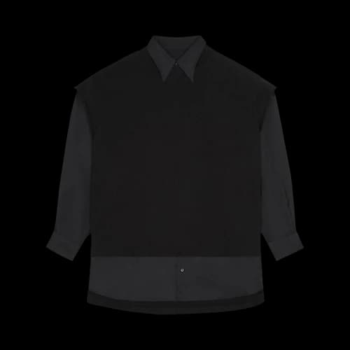MM6 Maison Margiela Maxi Layered Shirt 'Black'