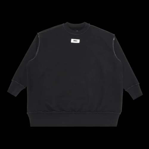 MM6 Maison Margiela Reversed Oversized Sweatshirt 'Black'