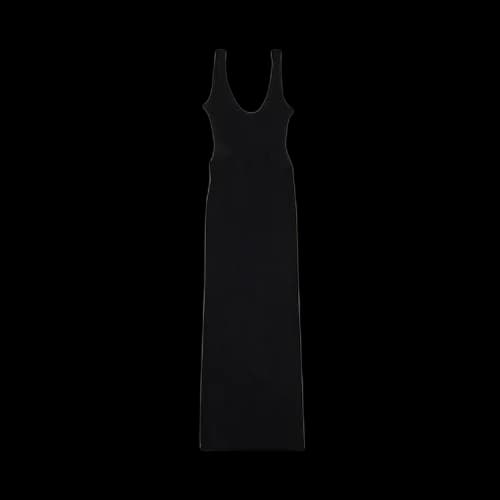 MM6 Maison Margiela Ribbed 2-In-1 Skirt 'Black'