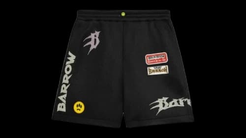 Barrow S6BWUABE027 Sweatshorts Black