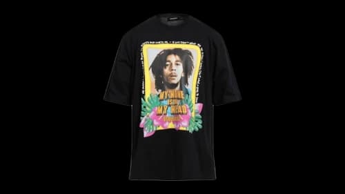Dsquared2 Skater Fit Home Is In My Head Logo T-Shirt Black