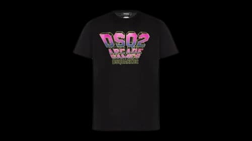 Dsquared2 Sisters From Hell Concert Design T-Shirt Black