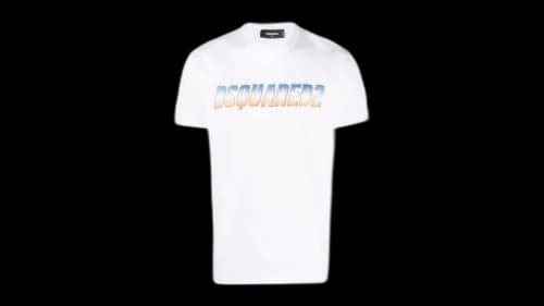 Dsquared2 Sparkle Logo Cool Fit T-Shirt White