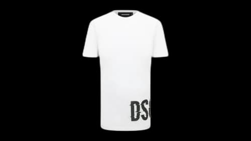 Dsquared2 Cool Fit Large Dsq2 Logo T-Shirt White