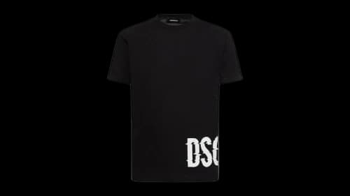 Dsquared2 Cool Fit Large Dsq2 Logo T-Shirt Black
