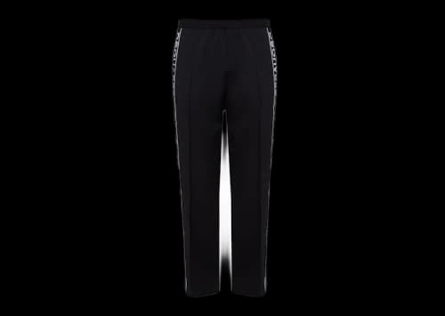 Dsquared2 Logo Striped Wool Pants Black/White