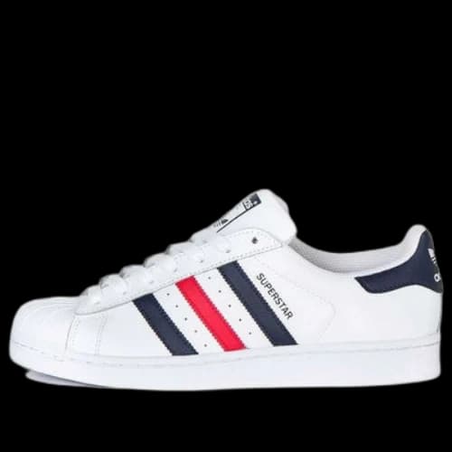 adidas originals Superstar 'White Blue Red'
