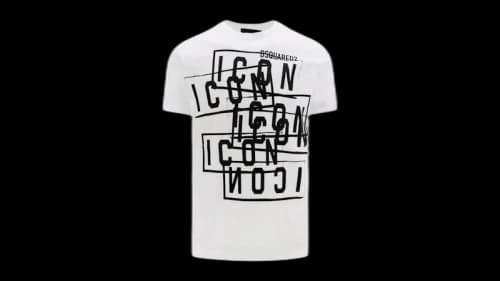 Dsquared2 Icon Stamps Logo T-Shirt White