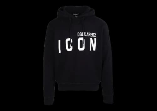 Dsquared2 Icon Cool Hoodie Black/White