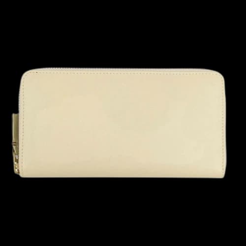 Comme des Garçons Leather Zip Around Wallet 'Ivory'