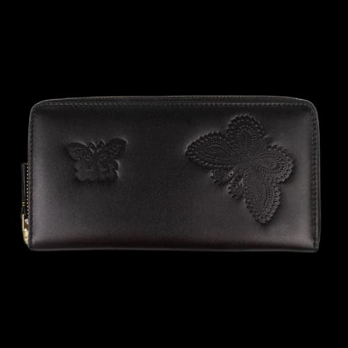 Comme des Garçons Wallet Embossed Butterfly Wallet 'Black'
