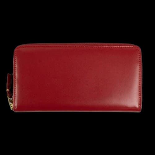 Comme des Garçons Leather Zip Around Wallet 'Red'