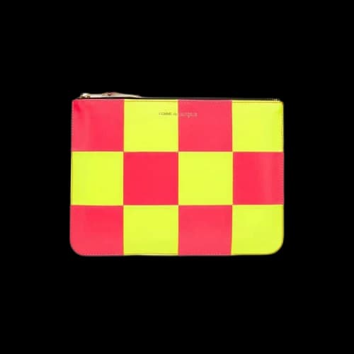 Comme des Garçons WALLET Fluo Squares Wallet 'Pink/Blue'