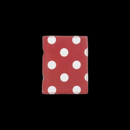 Comme des Garçons Wallet Polka Dot Printed Wallet 'Red'