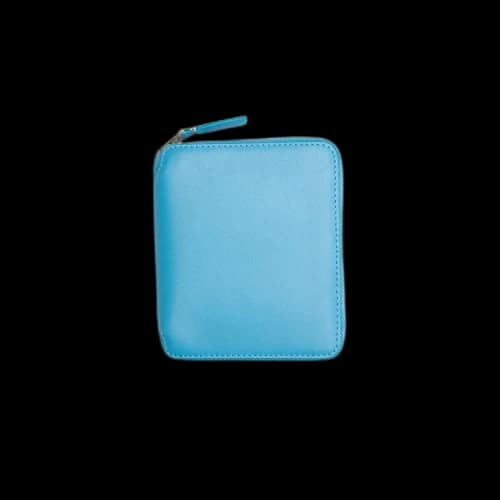 Comme des Garçons Classic Leather Line Zipper Wallet 'Blue'