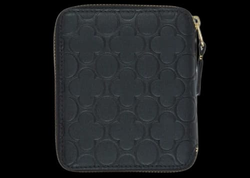 Comme des Garcons SA210EB Classic Embossed B Wallet Black