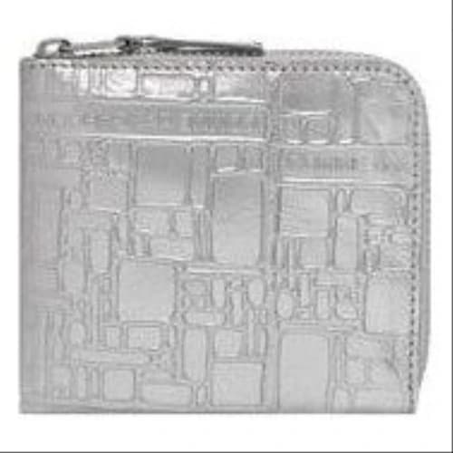 COMME des GARCONS FW25 Embossed Logo Wallet 'Silver'