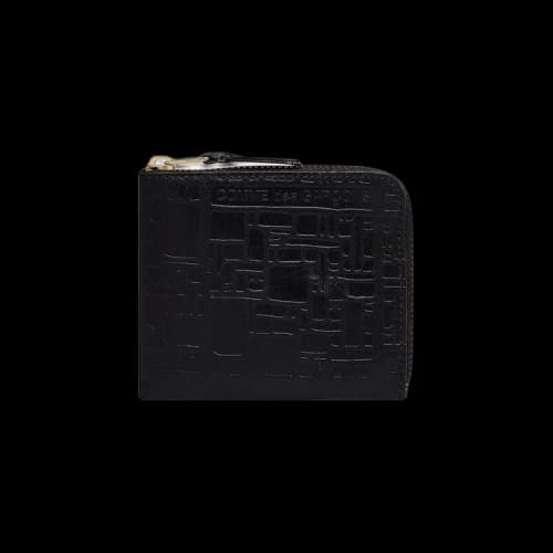 Comme des Garçons Wallet Embossed Logo Wallet 'Black'