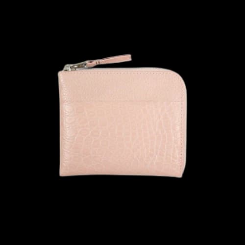 Comme des Garçons Reptile Leather Patchwork Slim Wallet Pouch 'Pink'