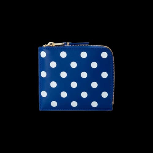 Comme des Garçons Wallet Polka Dot Printed Wallet 'Navy'