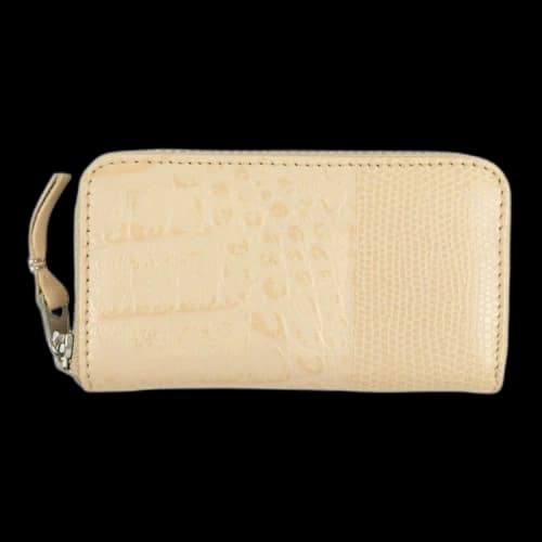 Comme des Garçons Animal Print Patchwork Mini Wallet Coin Purse 'Beige'