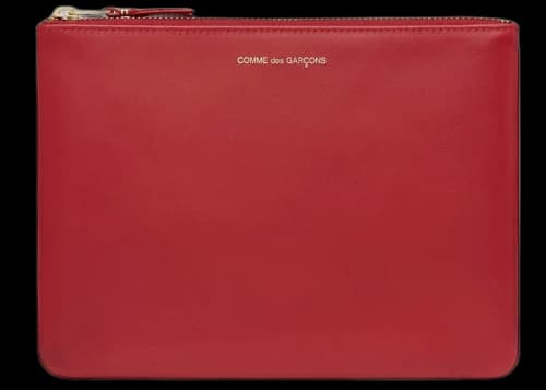 Comme des Garcons SA5100C Colour Plain Wallet Red
