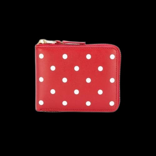 Comme des Garçons Polka Dots Printed Wallet 'Red'